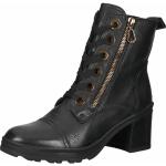 Reduzierte Schwarze Casual Ara Runde Blockabsatz Ankle Boots & Klassische Stiefeletten mit Schnürsenkel in Normalweite aus Glattleder für Damen Größe 40 