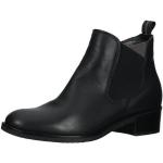 Reduzierte Schwarze Casual Ara Runde Blockabsatz Ankle Boots & Klassische Stiefeletten mit Reißverschluss in Normalweite aus Leder für Damen Größe 41,5 