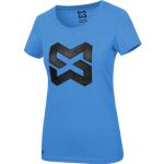 Reduzierte Royalblaue Modyf Rundhals-Ausschnitt T-Shirts für Damen für den für den Sommer 
