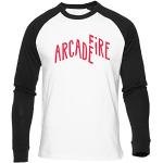 Arcade Fire Sign Weißes Baseball T-Shirt Herren Damen Unisex Langarm Rundem Hals White Mens Womens XXL