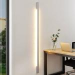 Reduzierte Graue Moderne LED Wandleuchten gebürstet aus Aluminium 