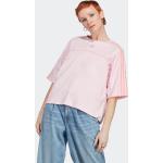 Reduzierte Pinke adidas T-Shirts für Damen Größe XS 