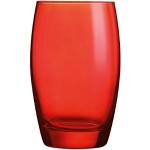 Reduzierte Rote Runde Cocktailgläser 350 ml aus Glas 6-teilig 