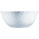 Weiße Unifarbene Runde Salatschüsseln aus Glas mikrowellengeeignet 6-teilig 
