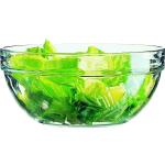 Runde Salatschüsseln aus Glas stapelbar 6-teilig 