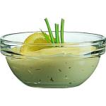 Runde Salatschüsseln aus Glas stapelbar 6-teilig 