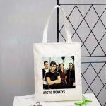 Arctic Monkeys Sound Wave Rock Band Einkaufstasche Eco Canvas Shopper Bolsas De Tela Bag Shoping Wiederverwendbare Sacolas