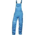 Blaue Atmungsaktive Arbeitslatzhosen mit Klettverschluss aus Twill für Herren Größe XL für den für den Sommer 