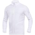 Weiße Winddichte Atmungsaktive Stehkragen Herrensweatshirts aus Fleece Größe L 