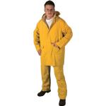 Gelbe Wasserdichte Herrenarbeitsbekleidung & Herrenberufsbekleidung mit Reißverschluss aus PVC Größe L 