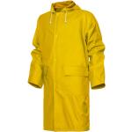 Gelbe Wasserdichte Kapuzenmäntel mit Reißverschluss aus PVC mit Kapuze für Herren Größe L 