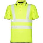 Gelbe Kurzärmelige Kurzarm-Poloshirts für Herren Größe XL 