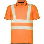 Orange Kurzärmelige Kurzarm-Poloshirts für Herren Größe XXL 