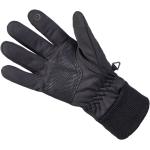 Schwarze Fingerhandschuhe aus Polyester für Herren für den für den Winter 