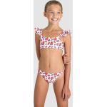 Weiße Blumenmuster Vintage Bustier Bikinis für Kinder für Mädchen Größe 164 
