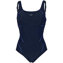 arena Damen Bodylift Badeanzug Jewel B-Cup (Shapingeffekt, Figurformend, Schnelltrocknend, UV-Schutz), Navy-Bright Blue (707), 40