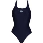Marineblaue Arena Damenschwimmanzüge & Damensportbadeanzüge aus Polyamid mit Racerback Größe M 