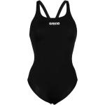 Schwarze Damenschwimmanzüge & Damensportbadeanzüge aus Polyester ohne Bügel mit Racerback Größe XXL 