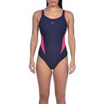 Reduzierte Violette Arena Bodylift Damenschwimmanzüge & Damensportbadeanzüge mit Meer-Motiv aus Polyamid Größe M 1-teilig 