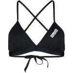 Schwarze Arena Solid Bikini-Tops aus Polyester für Damen Größe M 