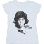 Aretha Franklin - "Queen Of Soul" T-Shirt für Damen BI37776 (S) (Weiß)