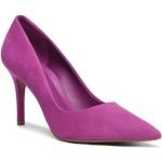 Violette Arezzo Spitze Pfennigabsatz High Heels & Stiletto-Pumps aus Nubukleder für Damen Größe 37 mit Absatzhöhe 7cm bis 9cm 