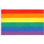 aricona Regenbogen Flagge - LGBTQ Flagge 90 x 150 cm mit Messing-Ösen - Wetterfeste Fahne für Fahnenmast - 100% Polyester