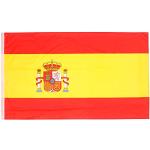 aricona Spanien Flagge - Spanische Nationalflagge 90 x 150 cm mit Messing-Ösen - Wetterfeste Fahne für Fahnenmast - 100% Polyester