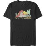 Schwarze Kurzärmelige Arielle die Meerjungfrau Arielle T-Shirts aus Baumwolle für Herren Größe M 