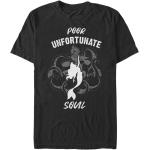 Schwarze Kurzärmelige Arielle die Meerjungfrau Arielle T-Shirts aus Baumwolle für Herren Größe M 