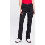 Schwarze ARIZONA Bootcut Jeans aus Denim für Damen Größe XS 