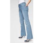 Blaue ARIZONA Bootcut Jeans mit Reißverschluss aus Denim für Damen Größe XS 