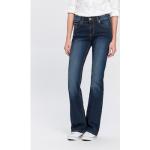 Reduzierte Blaue ARIZONA Bootcut Jeans mit Reißverschluss aus Denim für Damen Größe XS 