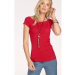 Rote ARIZONA Schulterfreie Carmenshirts aus Jersey für Damen Größe XS 