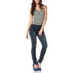 Blaue ARIZONA Skinny Jeans aus Denim für Damen Petite 