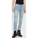 Reduzierte ARIZONA Hüftjeans & Low Waist Jeans mit Reißverschluss aus Denim für Damen 