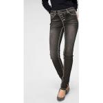 Reduzierte Schwarze ARIZONA Slim Fit Jeans aus Denim enganliegend für Damen Größe XS 