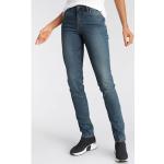 Reduzierte Blaue ARIZONA Slim Fit Jeans mit Reißverschluss aus Denim für Damen Größe XL 