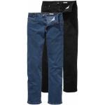 Blaue ARIZONA Stretch-Jeans mit Reißverschluss aus Denim für Herren Übergrößen 
