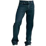 Graue Gestreifte ARIZONA Stretch-Jeans aus Denim für Herren Größe M 