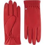 Rosa Casual Touchscreen-Handschuhe aus Leder Größe 8 
