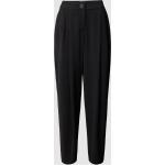 Schwarze Unifarbene Business Armani Exchange Business-Hosen aus Polyester für Damen Größe S 