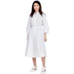 Reduzierte Weiße Armani Exchange Maxi Shirtkleider für Damen Größe S 