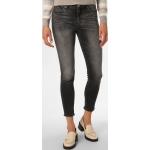 Reduzierte Graue Unifarbene Super Skinny Armani Exchange Slim Fit Jeans aus Denim für Damen Größe XXL 
