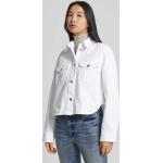 Weiße Armani Exchange Übergangsjacken aus Baumwolle für Damen Größe XL 