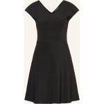 Schwarze Armani Exchange V-Ausschnitt Taillierte Kleider aus Polyester für Damen Größe M 