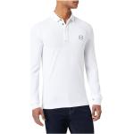Beige Langärmelige Armani Exchange Herrenpoloshirts & Herrenpolohemden mit Knopf aus Baumwolle Größe XL für den für den Herbst 