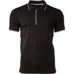 Schwarze Unifarbene Elegante Armani Exchange Herrenpoloshirts & Herrenpolohemden Größe XXL 