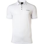 Weiße Unifarbene Elegante Armani Exchange Herrenpoloshirts & Herrenpolohemden Größe XXL 
