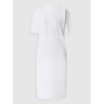 Reduzierte Weiße Armani Exchange Shirtkleider aus Baumwollmischung für Damen Größe L 